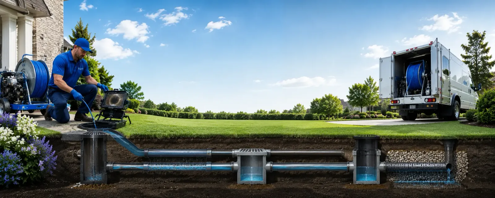 Outdoor drain cleaning information for Lancaster, MO